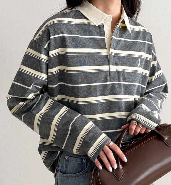 fredy emue「マルチボーダーラガーロンTシャツ」|Tシャツ・カットソー|
