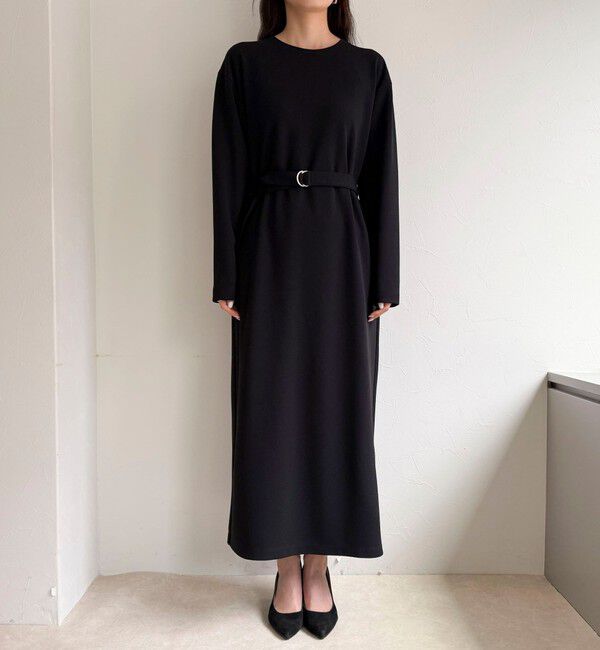 fredy emue「ジョーゼットベルト付きワンピース」|ワンピース|