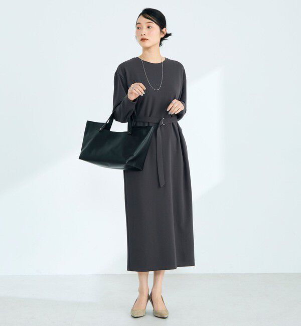 fredy emue「ジョーゼットベルト付きワンピース」|ワンピース|