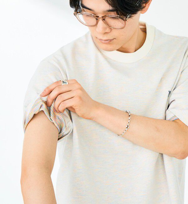 GLOSTER「【BOY刺繍】裏グラデーション ワンポイント半袖Tシャツ」|Tシャツ・カットソー|