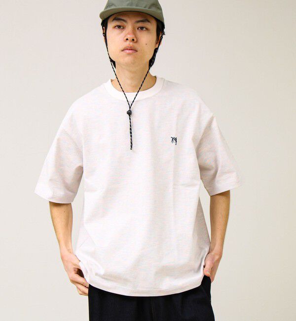 GLOSTER「【BOY刺繍】裏グラデーション ワンポイント半袖Tシャツ」|Tシャツ・カットソー|