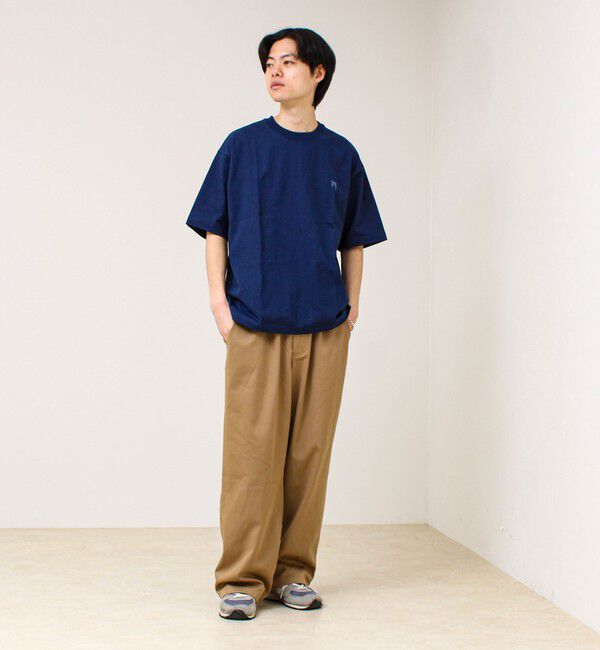 GLOSTER「【BOY刺繍】裏グラデーション ワンポイント半袖Tシャツ」|Tシャツ・カットソー|