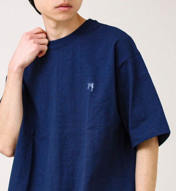 GLOSTER「【BOY刺繍】裏グラデーション ワンポイント半袖Tシャツ」|Tシャツ・カットソー|