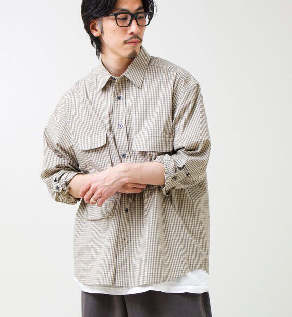 GLOSTER「【ギアディテール】チェック フィッシングシャツ」|シャツ・ブラウス|