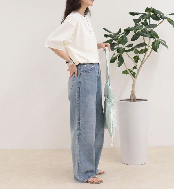 fredy emue「カットジョーゼット5分袖プルオーバー」|Tシャツ・カットソー|