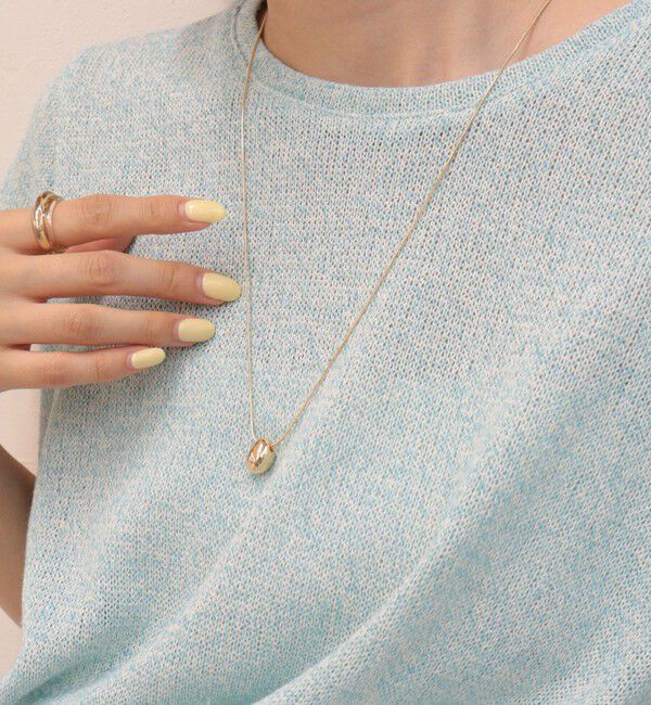 fredy emue「メタルたまごトップロングネックレス」|ネックレス|ゴールド