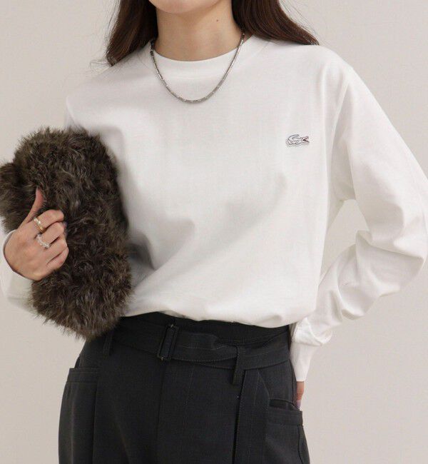 fredy emue「【LACOSTE/ラコステ】ロングスリーブＴシャツ」|Tシャツ・カットソー|オフホワイト