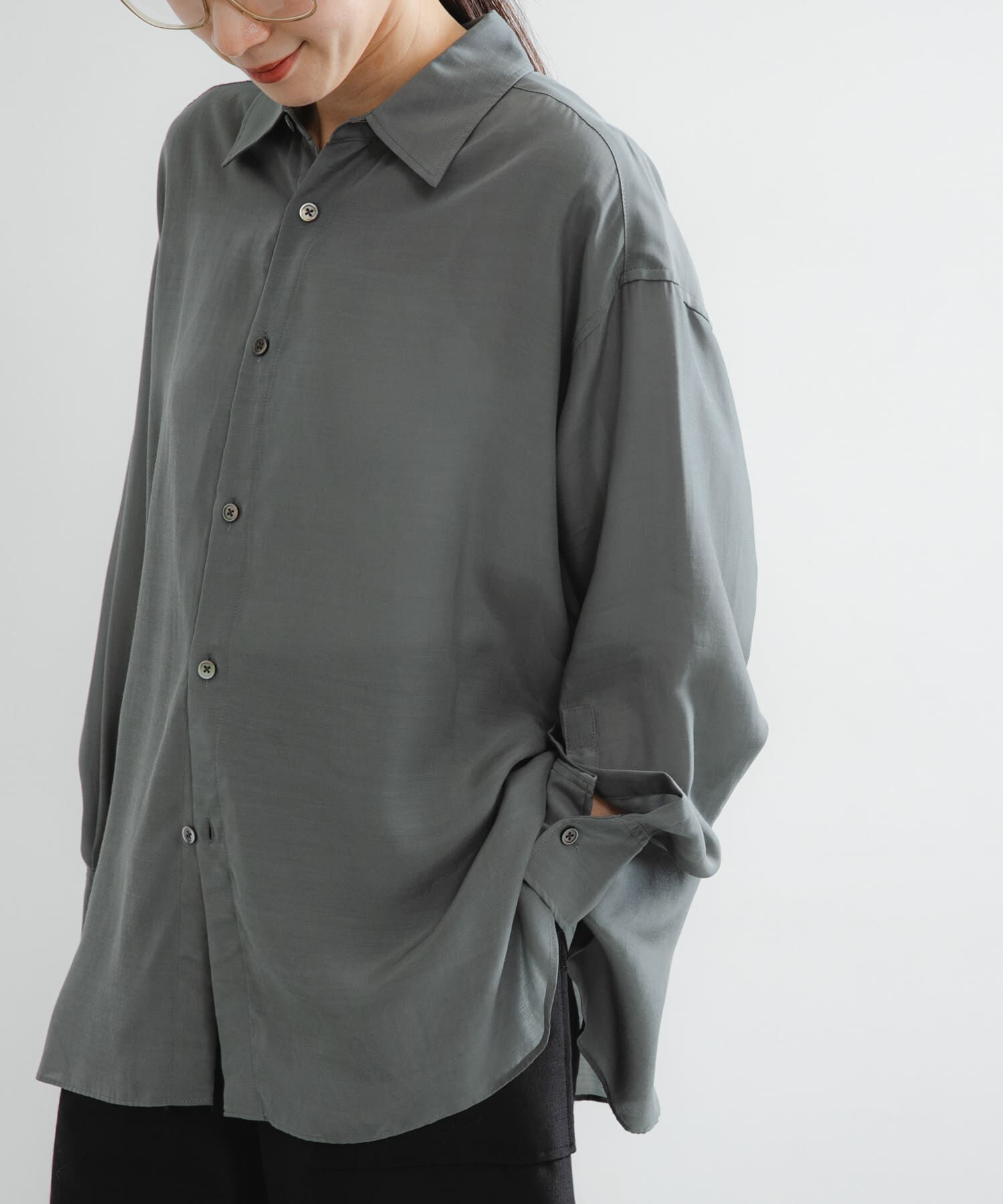 URBAN RESEARCH「new basic　WASHABLE CUPRA SHIRTS」|シャツ・ブラウス|