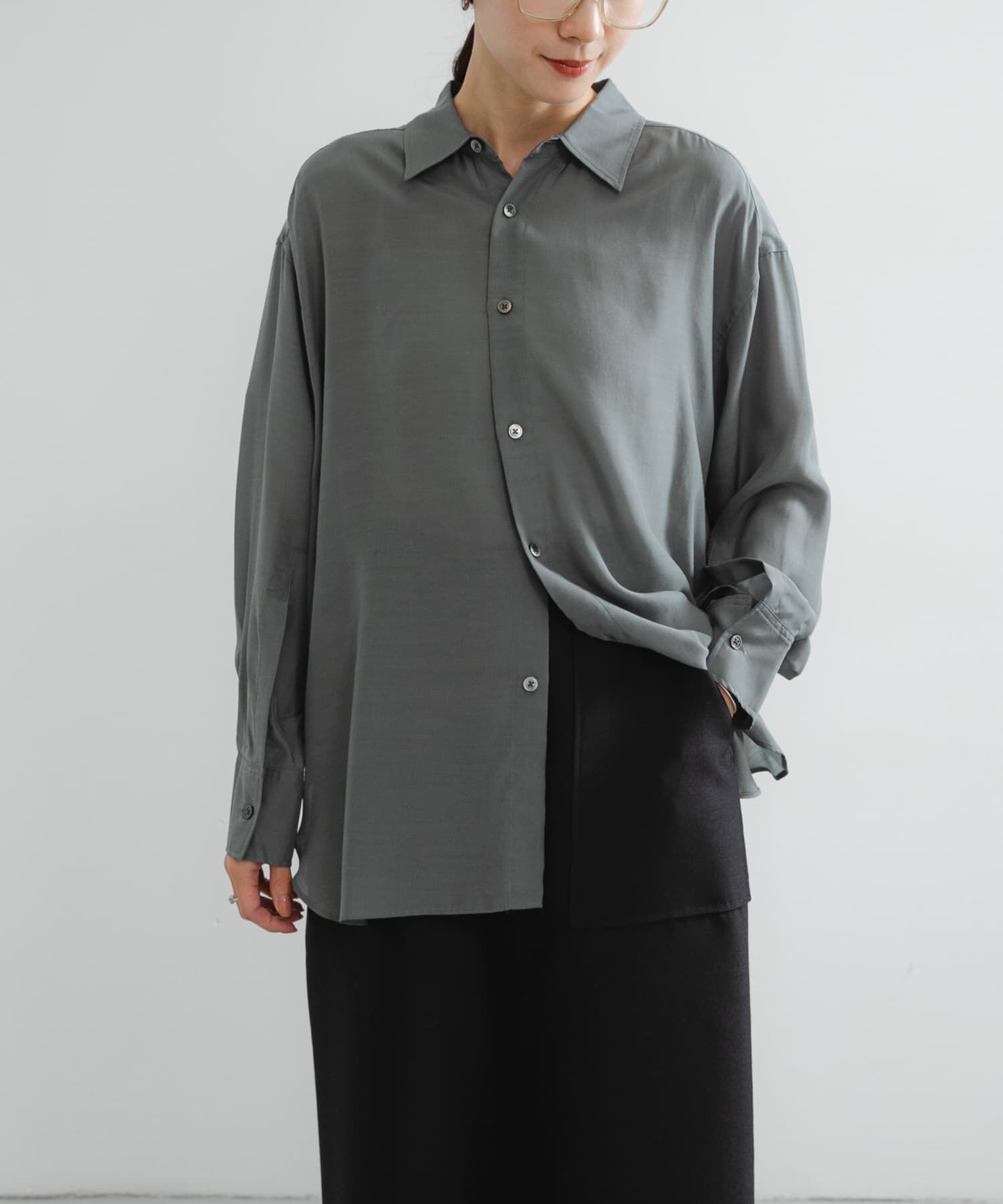 URBAN RESEARCH「new basic　WASHABLE CUPRA SHIRTS」|シャツ・ブラウス|