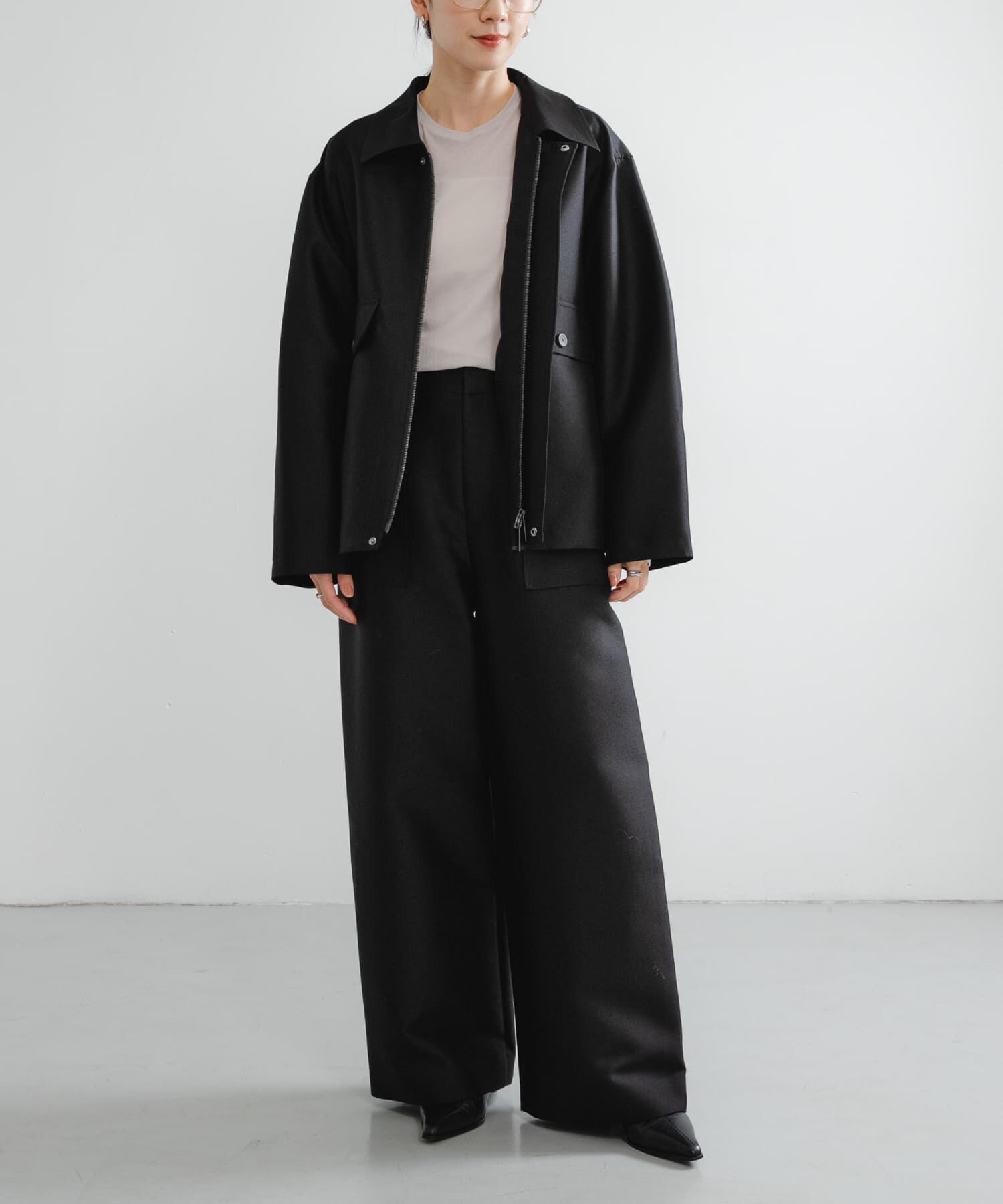 URBAN RESEARCH「new basic　WOOL SILK WIDE PANTS」|その他|