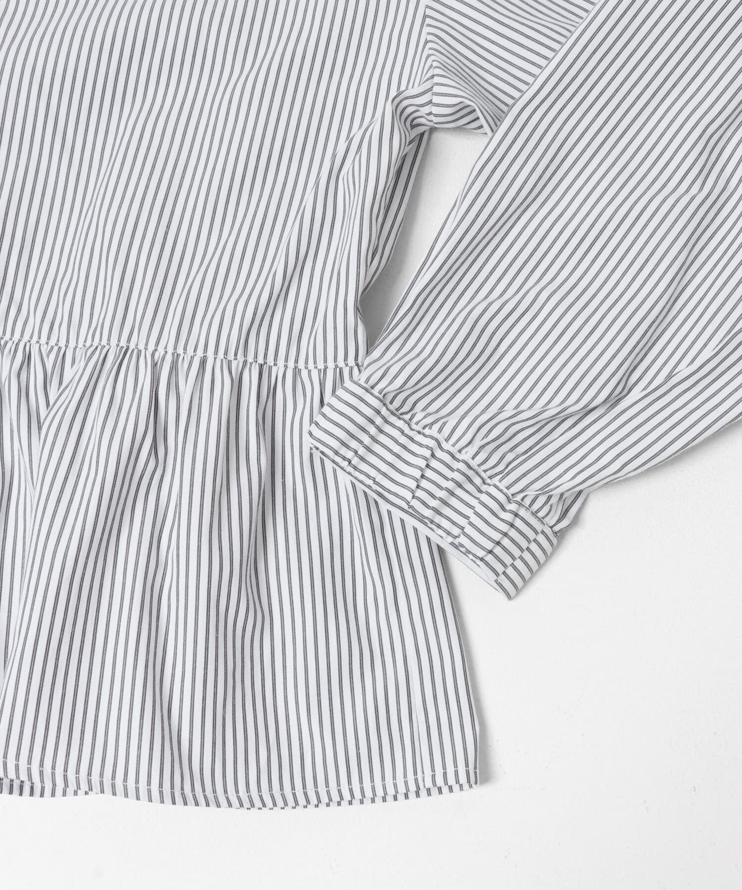 Sonny Label 「『WEB限定』スタンドカラーフリルペプラムブラウス」|シャツ・ブラウス|