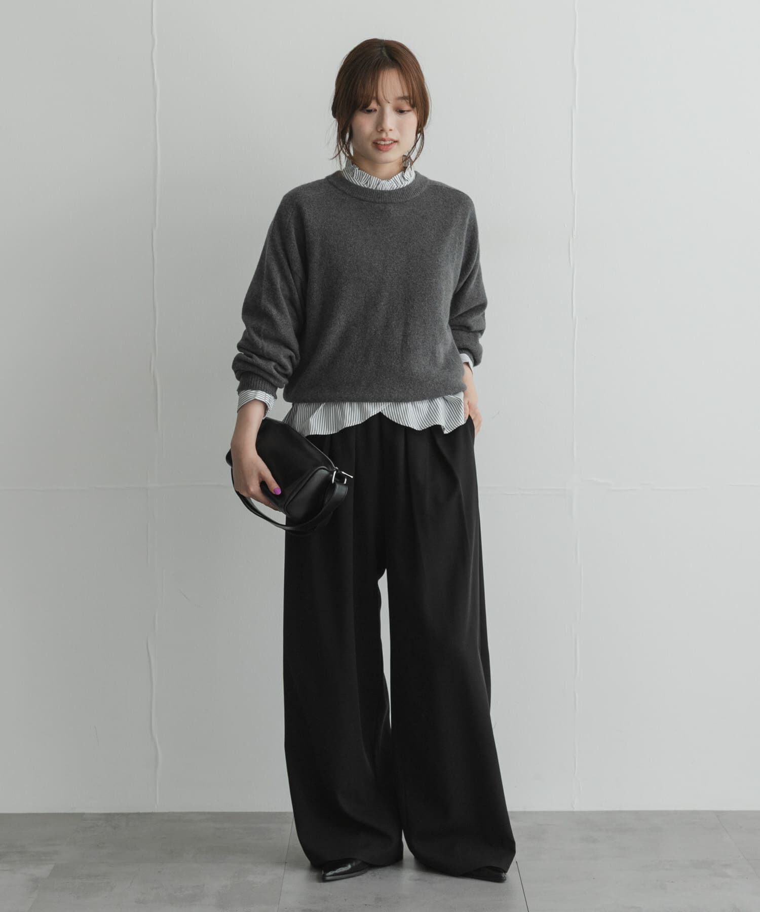 Sonny Label 「『WEB限定』スタンドカラーフリルペプラムブラウス」|シャツ・ブラウス|