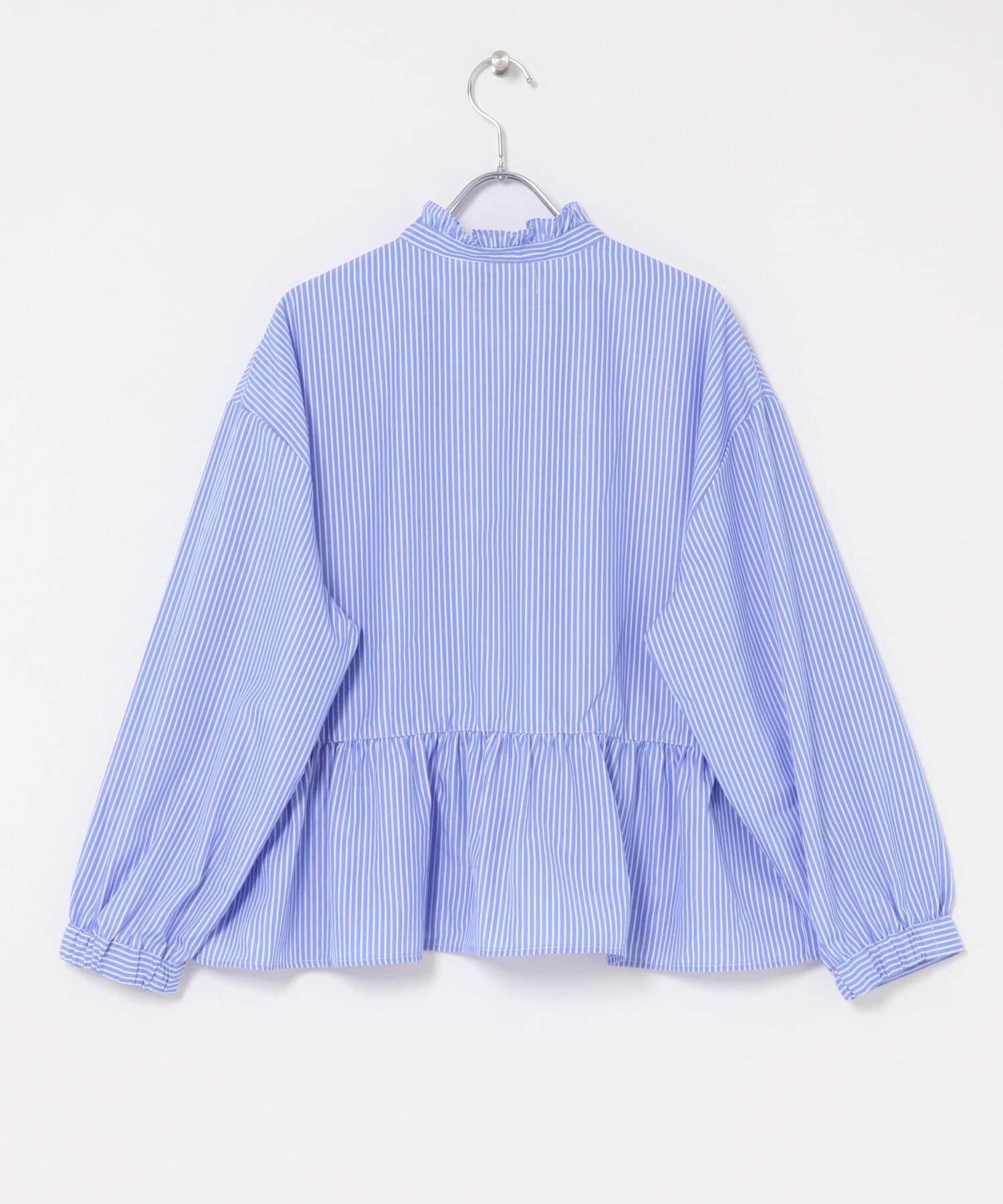 Sonny Label 「『WEB限定』スタンドカラーフリルペプラムブラウス」|シャツ・ブラウス|