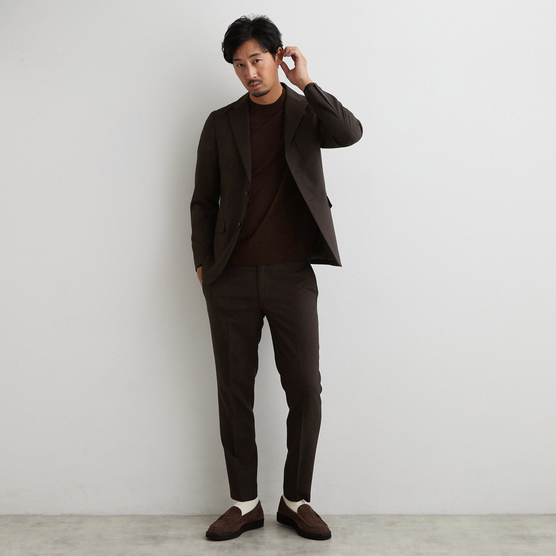 THE SHOP TK「【洗濯機OK/セットアップ可】AVANTグレンチェックスラックス」|その他|
