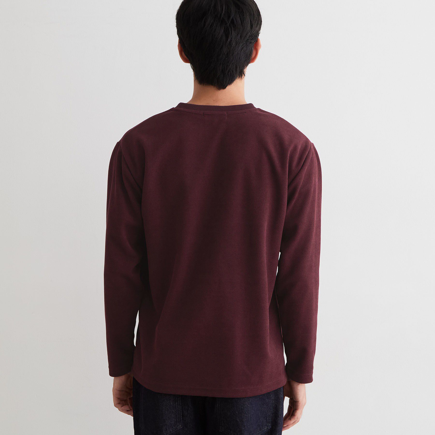 THE SHOP TK「【洗濯機OK】カノコ編み 長袖Tシャツ」|Tシャツ・カットソー|