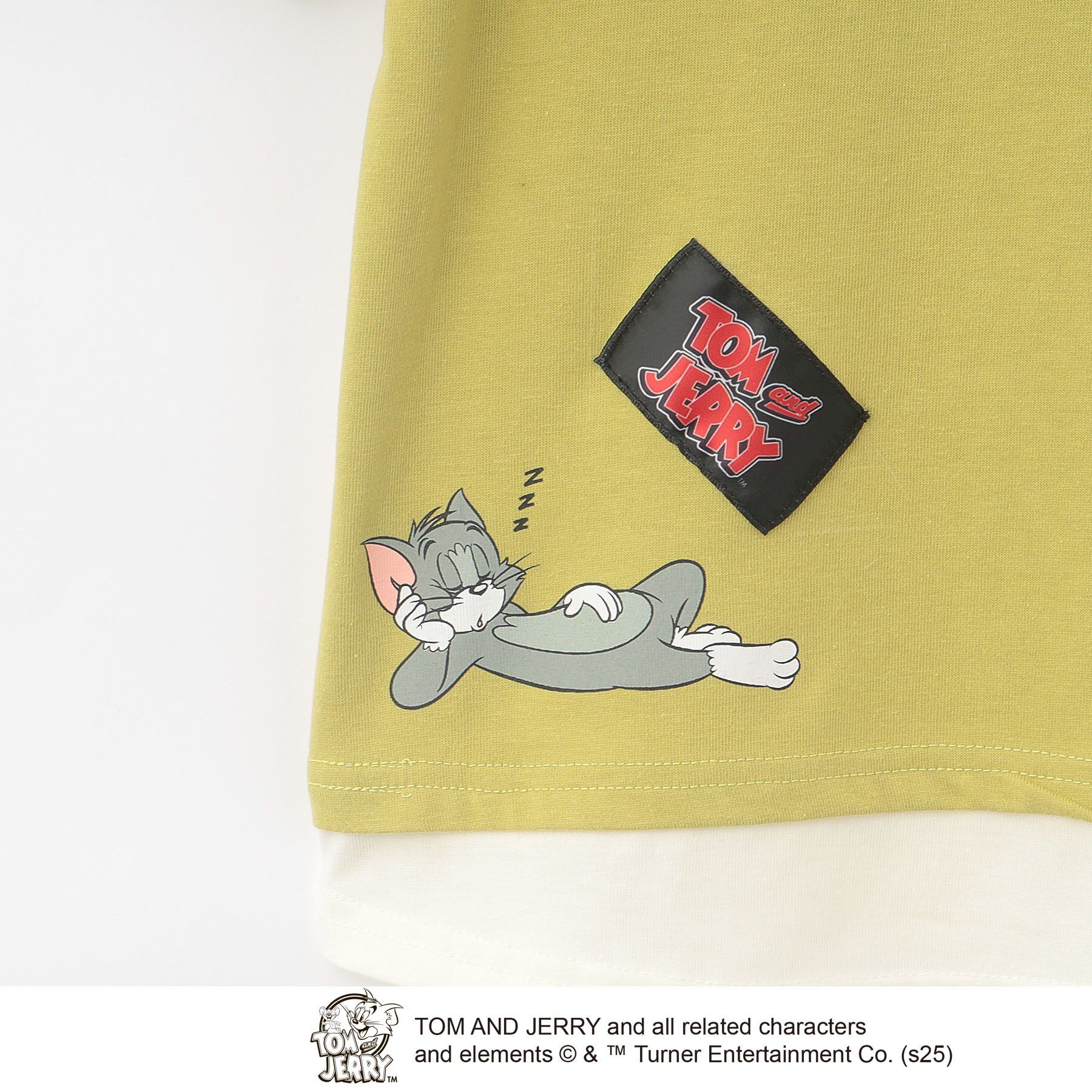 SHOO･LA･RUE「【TOM and JERRY】 ひんやり裾レイヤードTシャツ」|Tシャツ・カットソー|