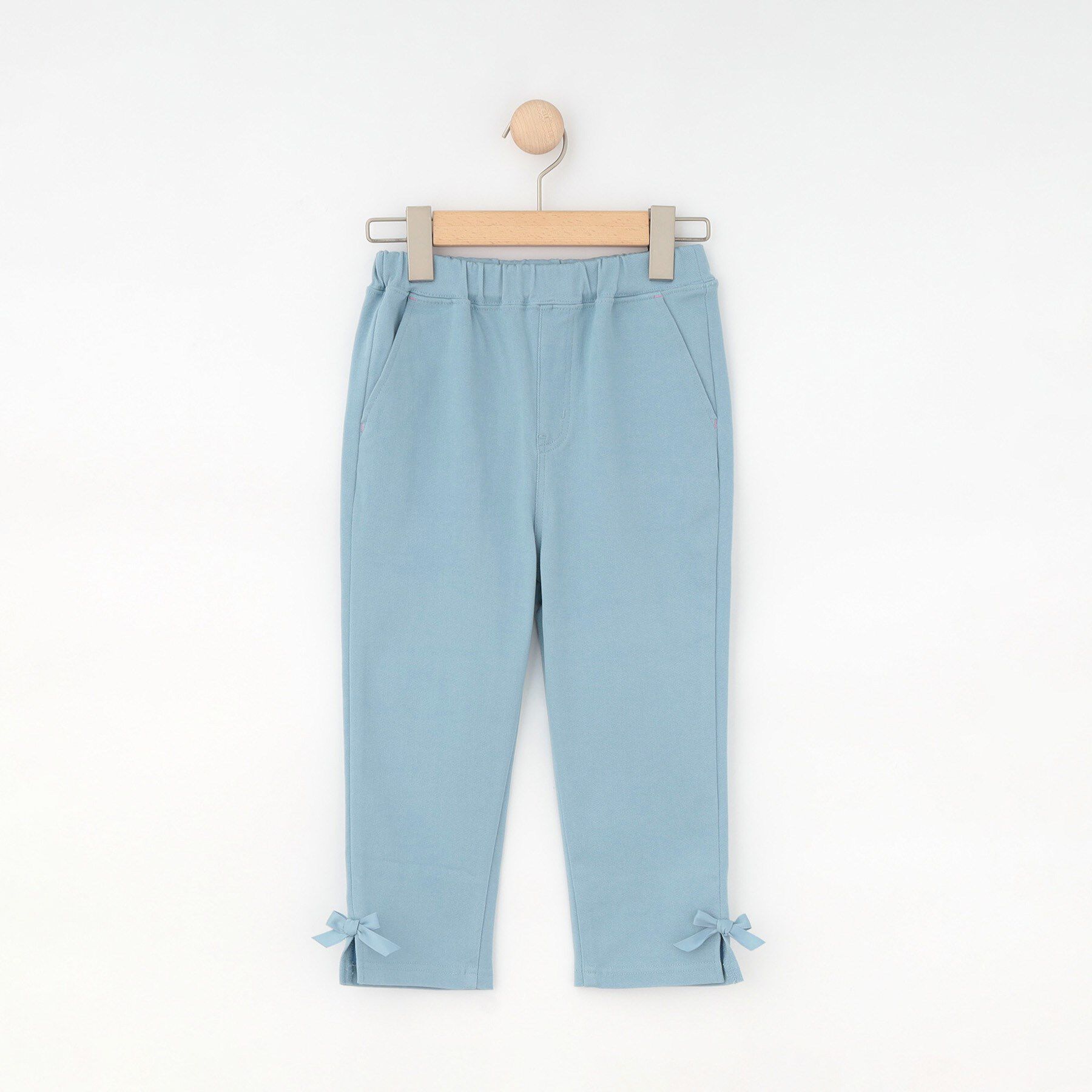 SHOO･LA･RUE「【130-150cm/ひんやり】クロプトパンツ」|その他|サックスブルー(09