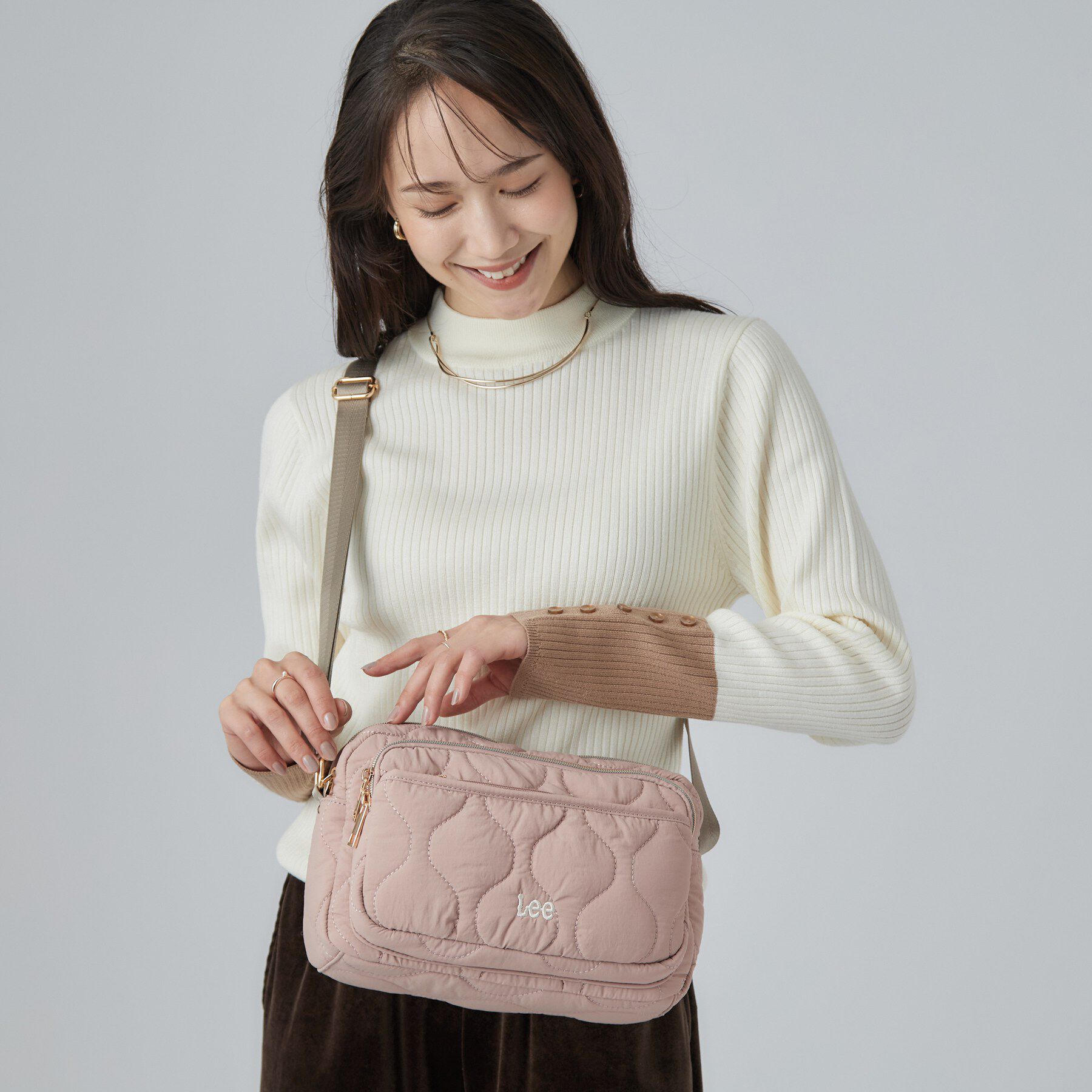 SHOO･LA･RUE「【Lee別注／撥水】キルトショルダーバッグ」|ショルダー・メッセンジャー|