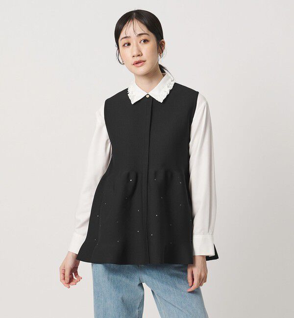 UNITED ARROWS「ビジュー ベスト ‐ウォッシャブル‐」|ベスト・ジレ|