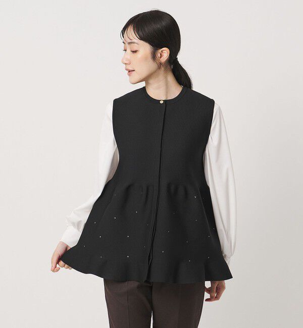 UNITED ARROWS「ビジュー ベスト ‐ウォッシャブル‐」|ベスト・ジレ|