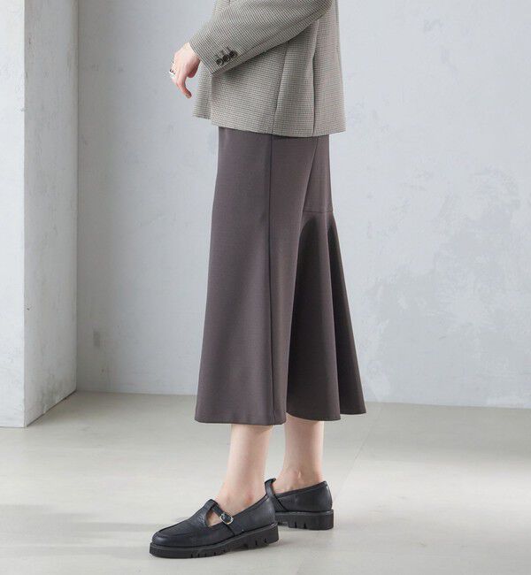 SHIPS for women「〈手洗い可能〉ニット ジョーゼット バック マーメイド スカート」|スカート|