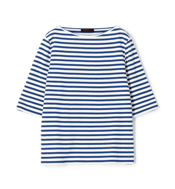 TOMORROWLAND collection「マリンボーダー ボートネックプルオーバー」|Tシャツ・カットソー|66 ブルー系