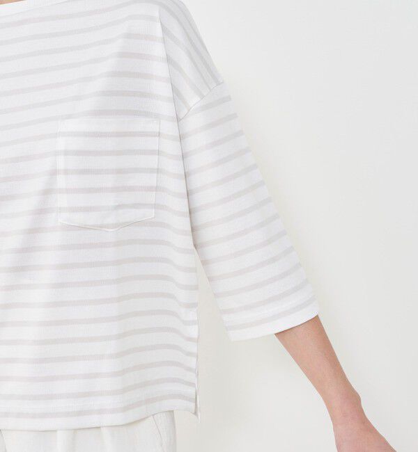 GALERIE VIE「ファインコットンボーダー ビックTシャツ」|Tシャツ・カットソー|