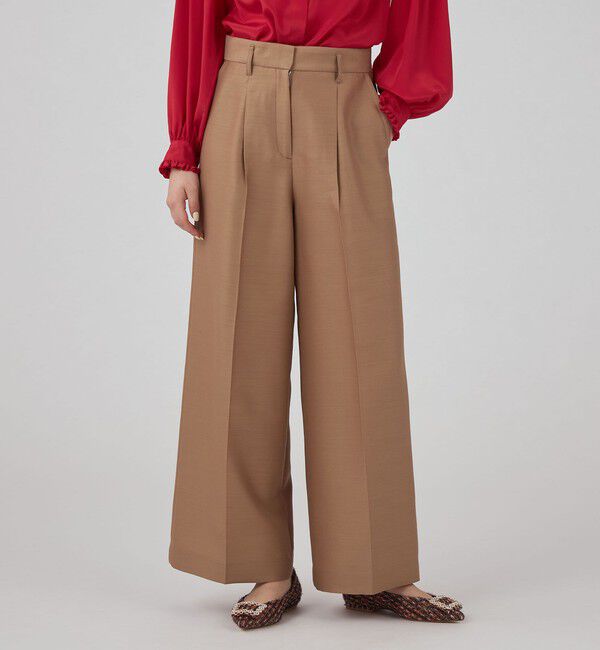 Ballsey「Diana 1タックワイドパンツ」|スラックス|