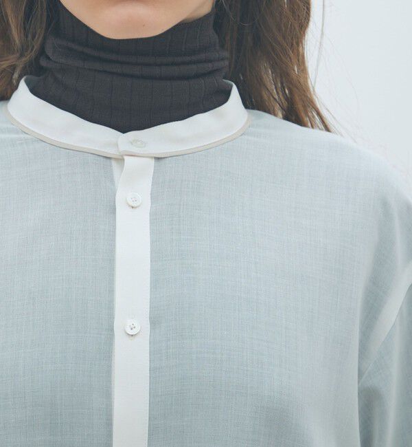 MACPHEE「T/W VOILEボリュームスリーブチュニックブラウス」|シャツ・ブラウス|