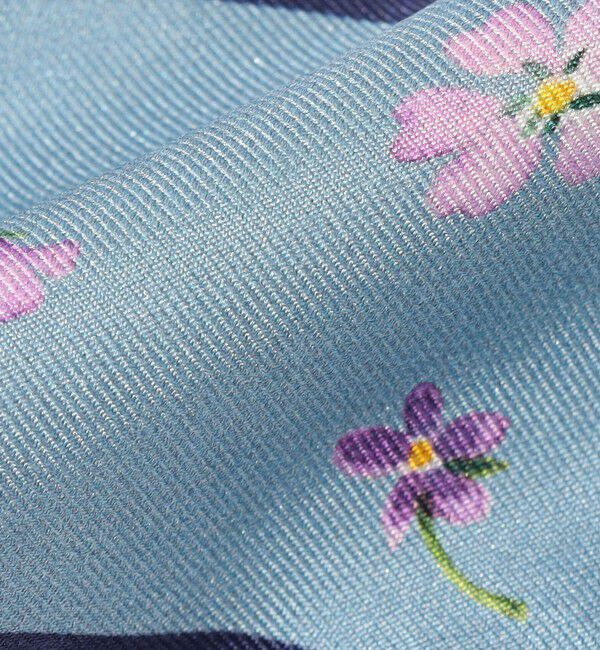 TOMORROWLAND GOODS「ATELIER TOMORROW FLOWER LETTER シルク タイスカーフ」|バンダナ・スカーフ|