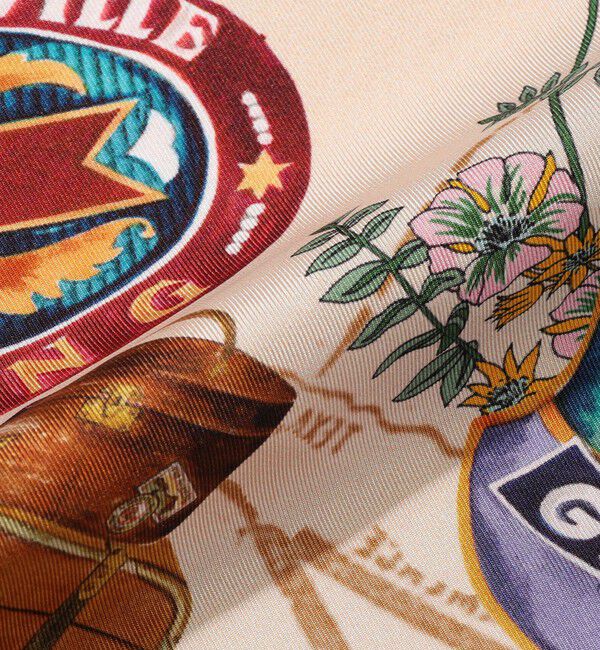 CABaN「MANTERO 1902 A TICKET TO RIDE シルクスカーフ」|マフラー|