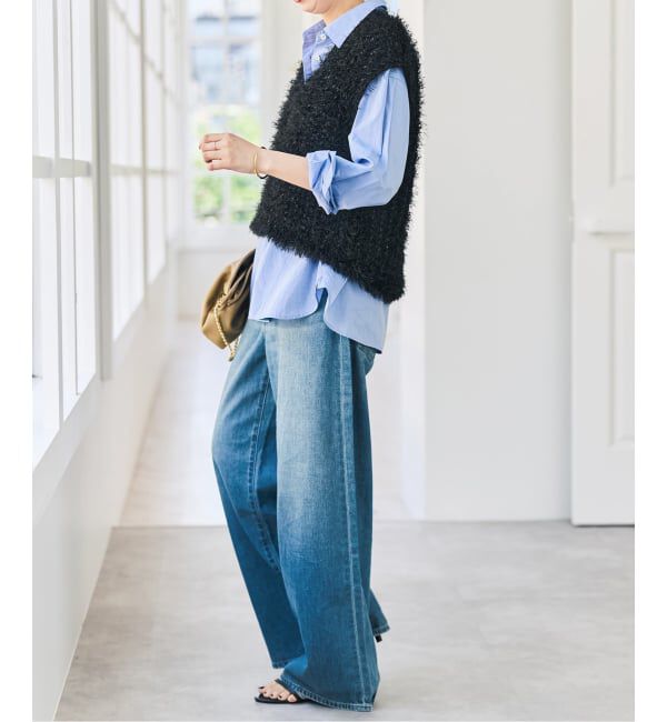 Spick and Span「フェザーヤーンニットベスト」|ベスト・ジレ|