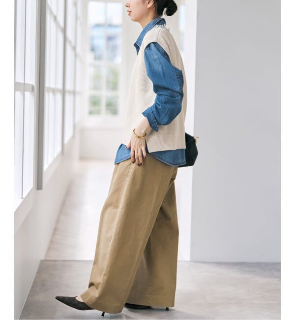 Spick and Span「《一部店舗+WEB限定》レースニットベスト」|ベスト・ジレ|