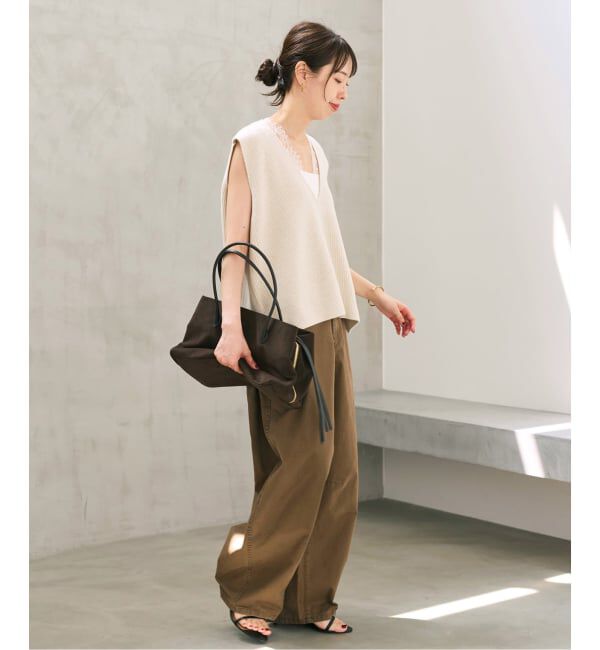 Spick and Span「《一部店舗+WEB限定》レースニットベスト」|ベスト・ジレ|