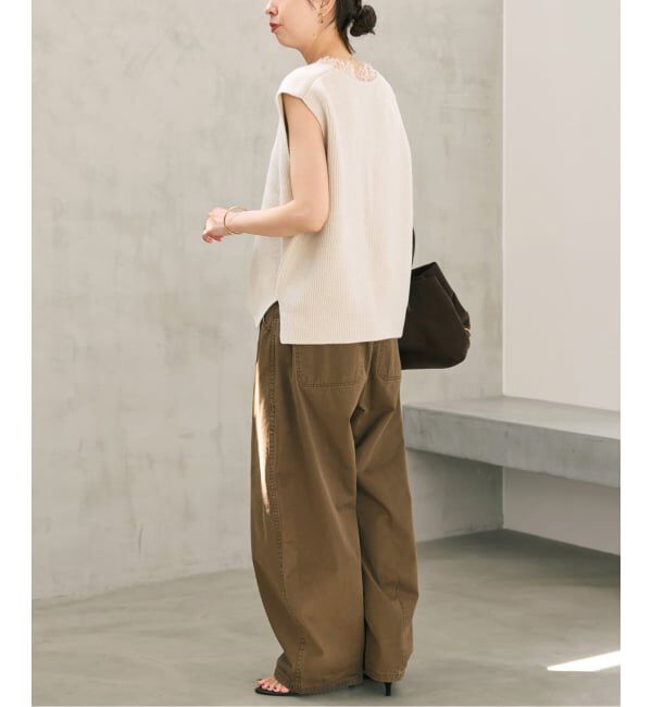 Spick and Span「《一部店舗+WEB限定》レースニットベスト」|ベスト・ジレ|