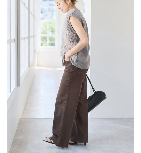 Spick and Span「フェイクファーコンビニットベスト」|ベスト・ジレ|
