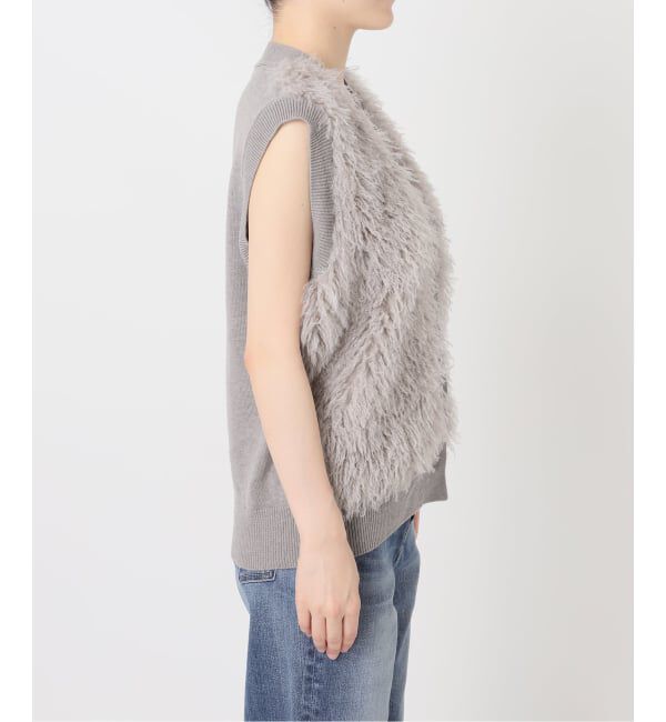 Spick and Span「フェイクファーコンビニットベスト」|ベスト・ジレ|