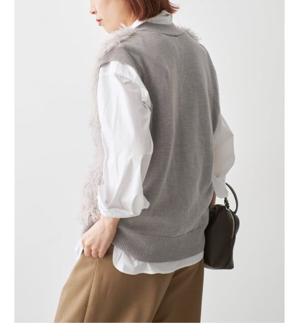 Spick and Span「フェイクファーコンビニットベスト」|ベスト・ジレ|