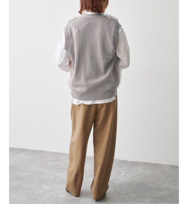 Spick and Span「フェイクファーコンビニットベスト」|ベスト・ジレ|
