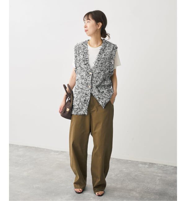 Spick and Span「チュールテープヤーンニットベスト」|ベスト・ジレ|