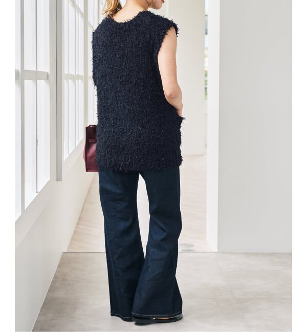 Spick and Span「チュールテープヤーンニットベスト」|ベスト・ジレ|