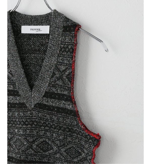 U by SPICK&SPAN「PROVOKE/プロヴォーク fair isle vest」|ベスト・ジレ|