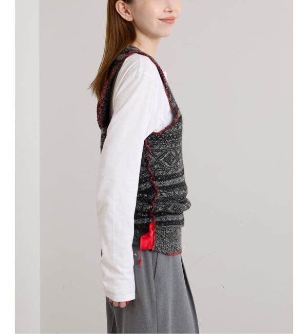 U by SPICK&SPAN「PROVOKE/プロヴォーク fair isle vest」|ベスト・ジレ|