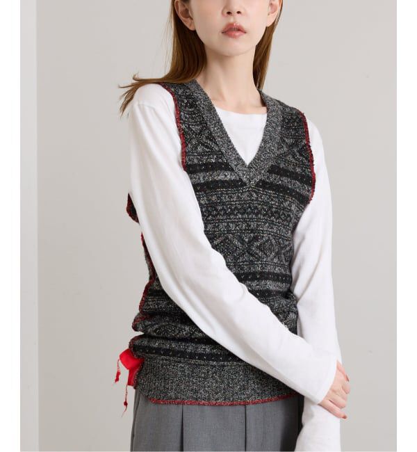 U by SPICK&SPAN「PROVOKE/プロヴォーク fair isle vest」|ベスト・ジレ|
