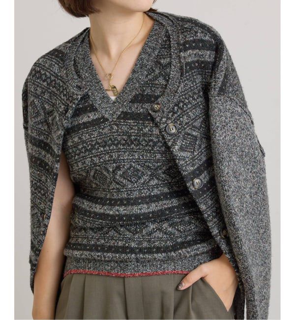 U by SPICK&SPAN「PROVOKE/プロヴォーク fair isle vest」|ベスト・ジレ|