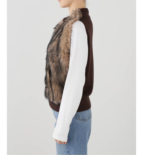 Spick and Span「LAYAS / レイヤーズ FUR VEST」|ベスト・ジレ|