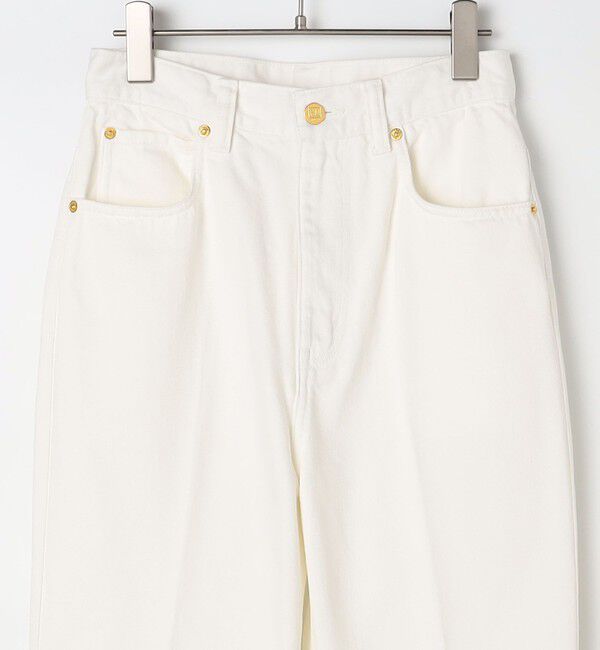 Rie Miller「【RM denim】スリットクロップドセンタープレスデニム」|デニム|