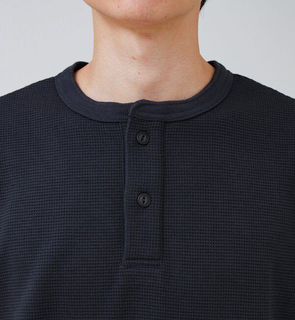 GLOSTER「ワッフルヘンリーネックロンＴ」|Tシャツ・カットソー|