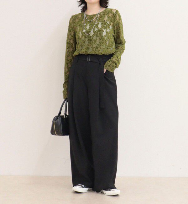 fredy emue「ベルトデザインタックスラックス」|スラックス|