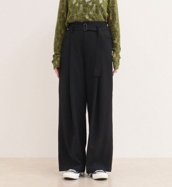 fredy emue「ベルトデザインタックスラックス」|スラックス|